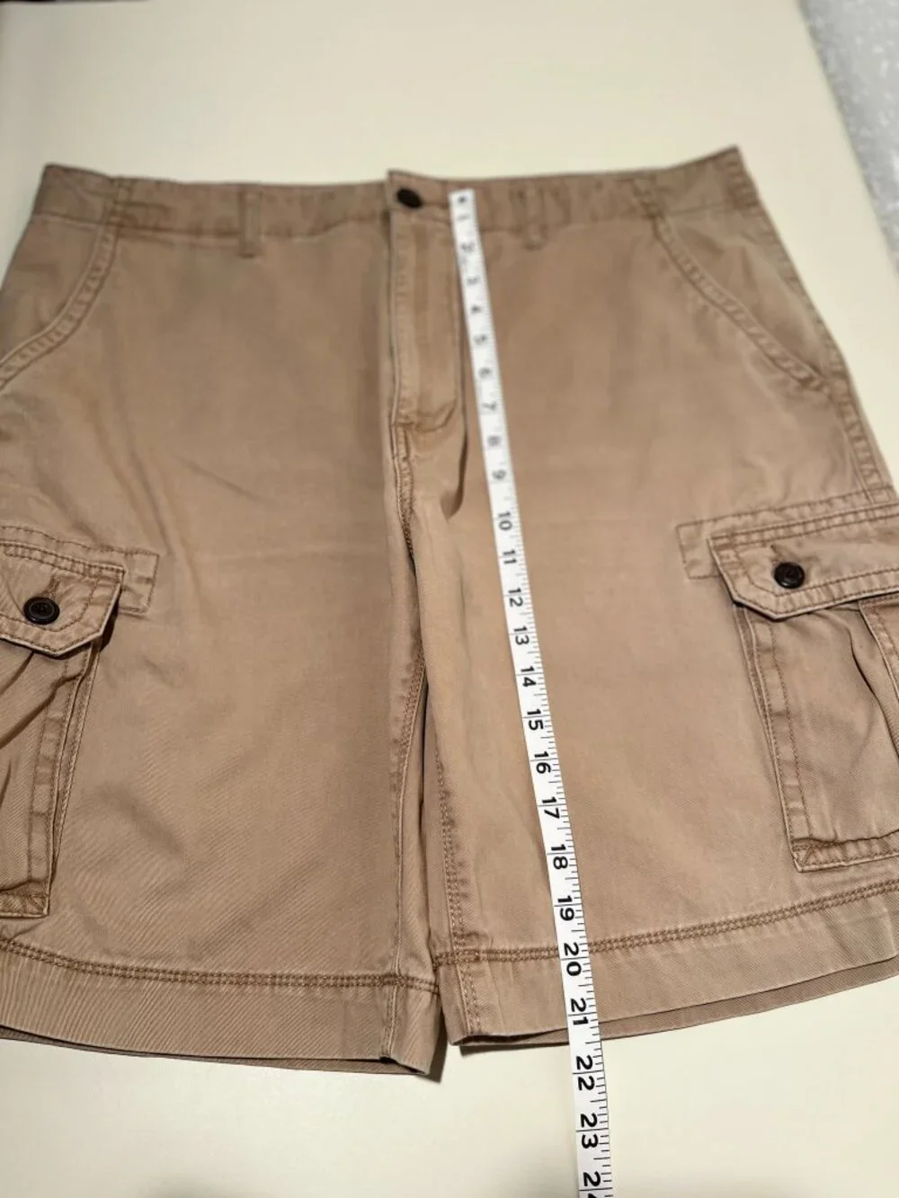 Arizona Jeans Men's Vintage Khaki Cargo Shorts